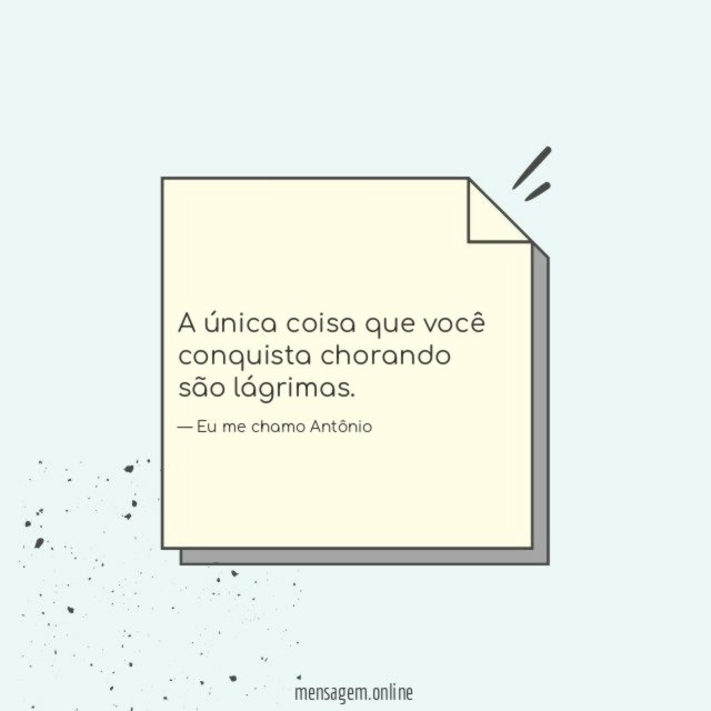 Conquista chorando