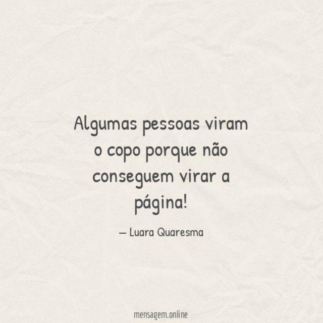 Algumas pessoas viram o copo