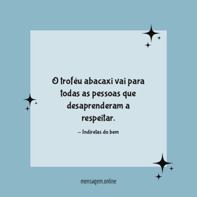 O troféu abacaxi