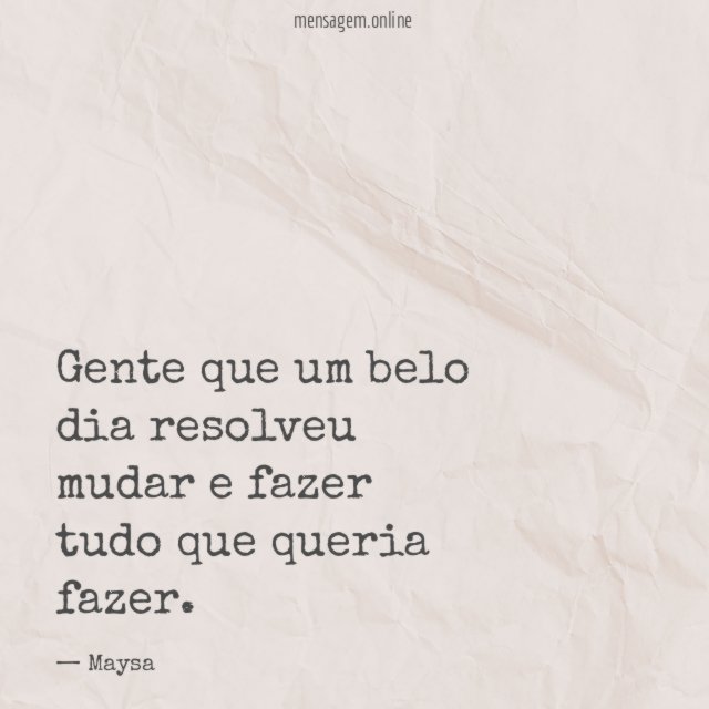 Gente que um belo dia