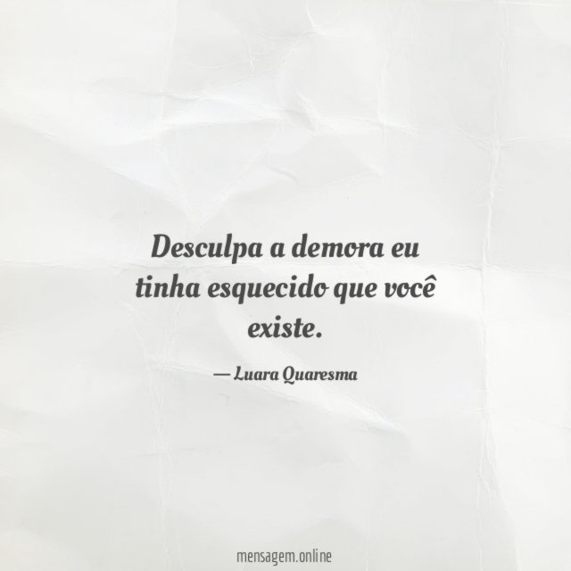 Esquecido que você existe
