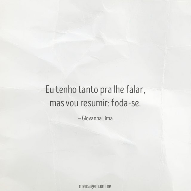 Eu tenho tanto pra lhe falar