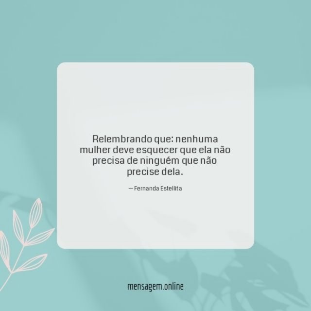 Relembrando que