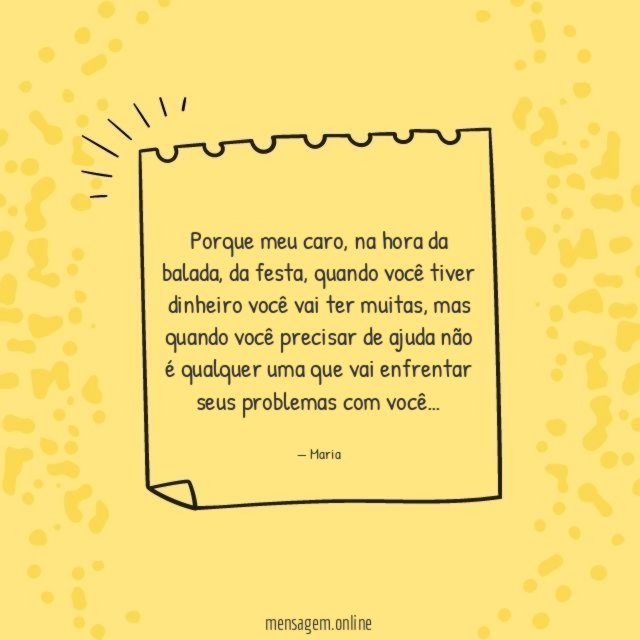 Porque meu caro