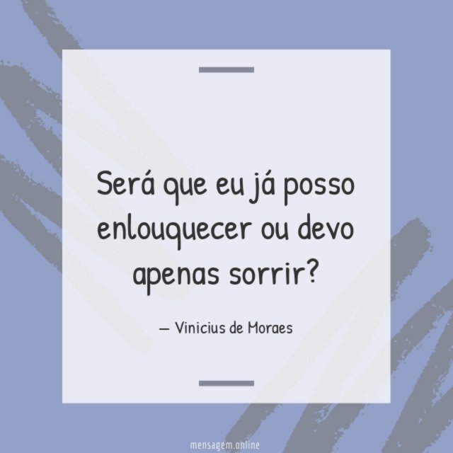 Será que eu já posso