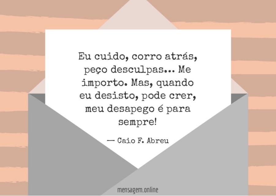 Meu desapego é para sempre
