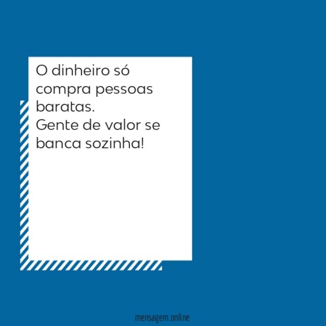 O dinheiro só compra pessoas