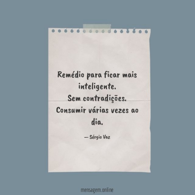 Remédio para ficar