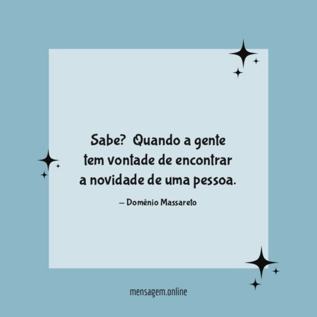 A novidade de uma pessoa