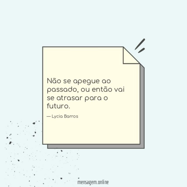 Não se apegue