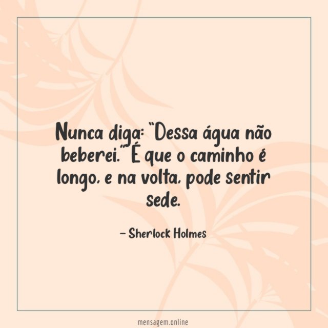 Dessa água não