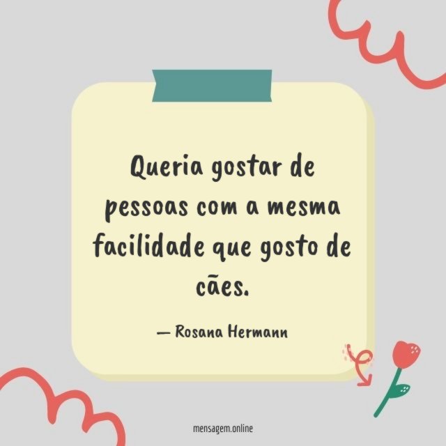 Queria gostar de pessoas