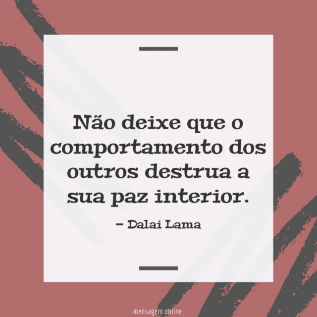 Não deixe que o comportamento