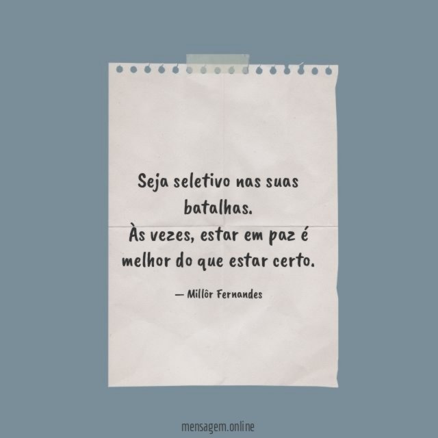 Seja seletivo nas