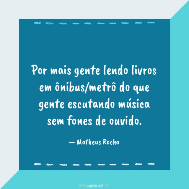 Por mais gente lendo livros