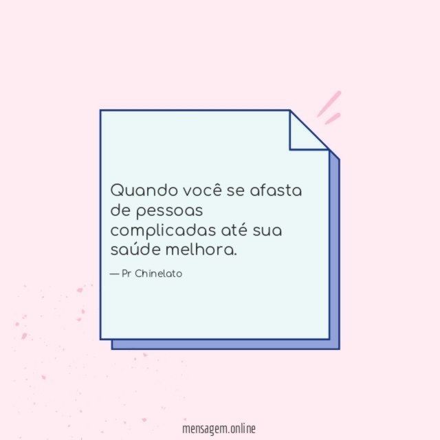 Quando você se afasta