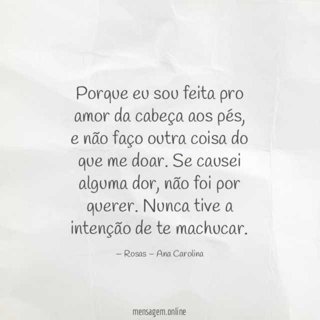 Nunca tive a intenção de te machucar