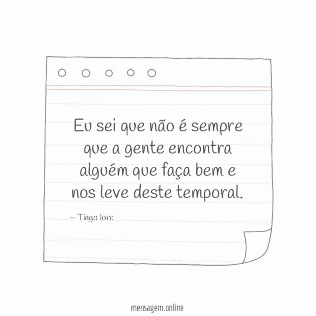 Eu sei que não é sempre