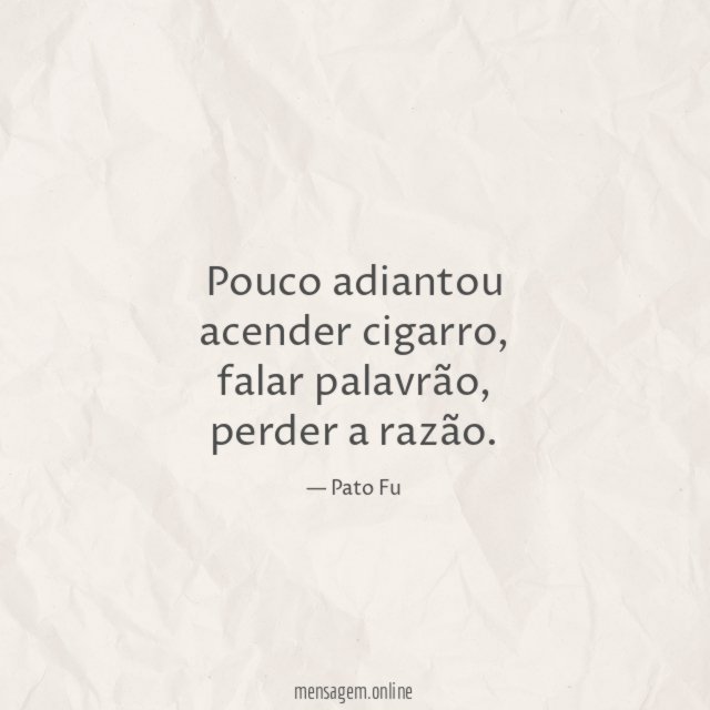 Pouco adiantou acender