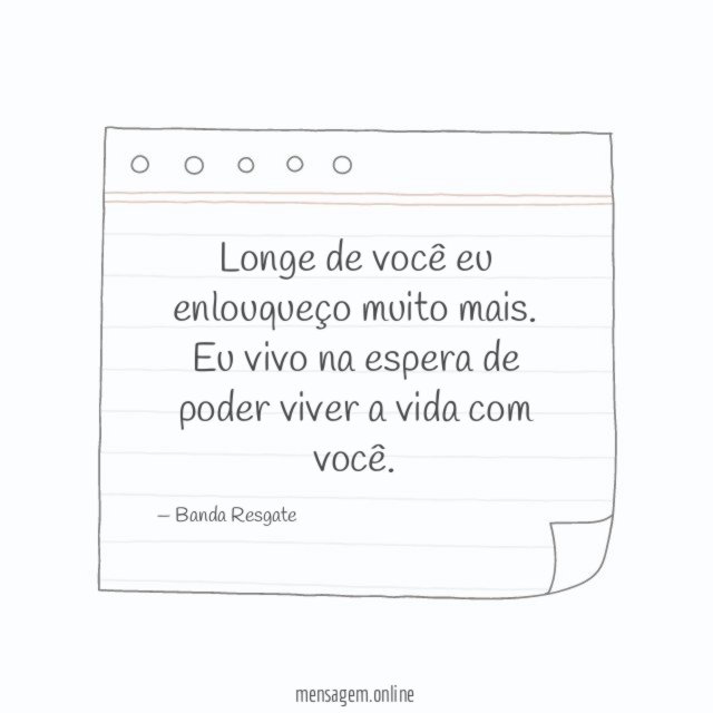 Eu vivo na espera