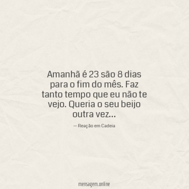 Amanhã é 23