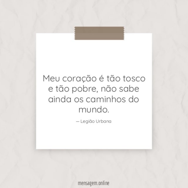 Meu coração é tão