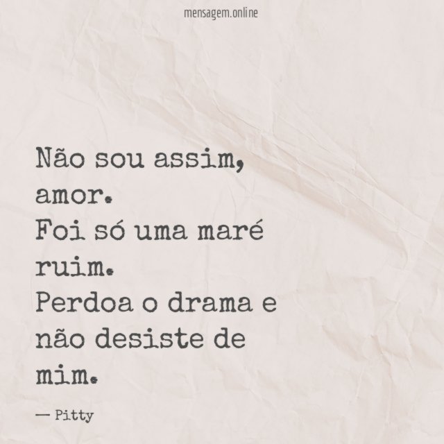 Não sou assim