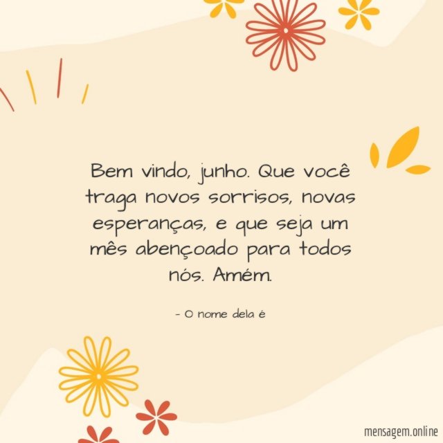 Que você traga novos sorrisos