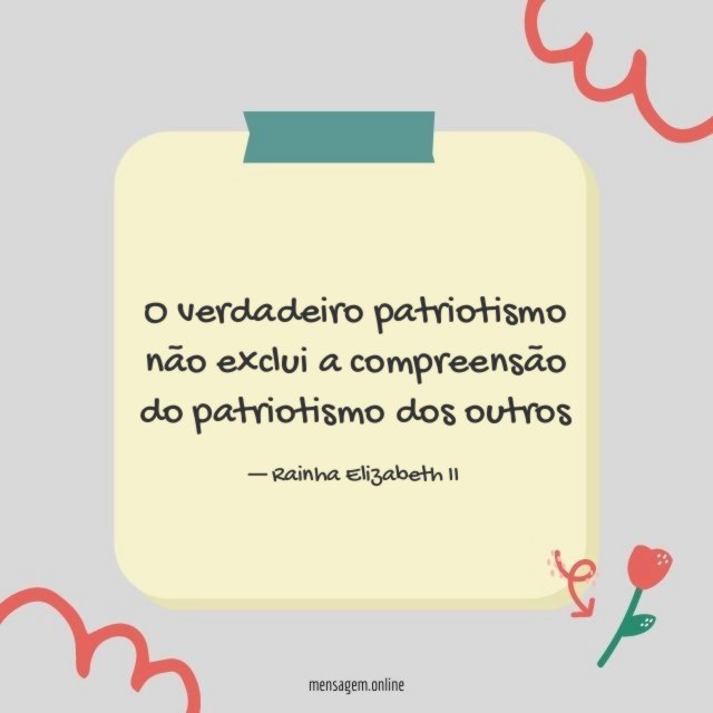 O verdadeiro patriotismo
