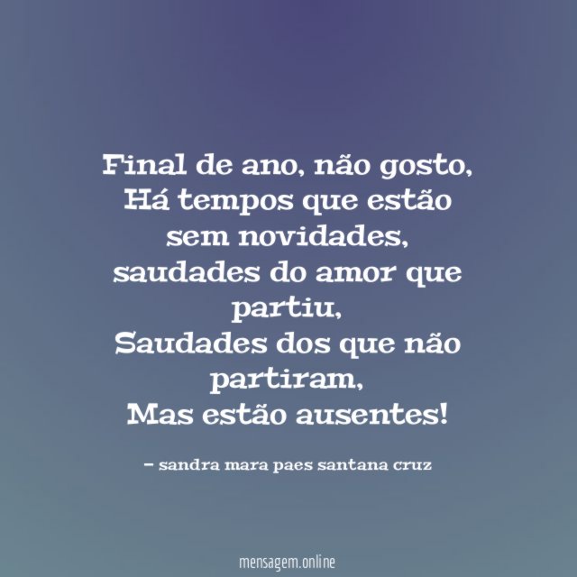 Final de ano