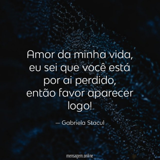 Amor da minha vida