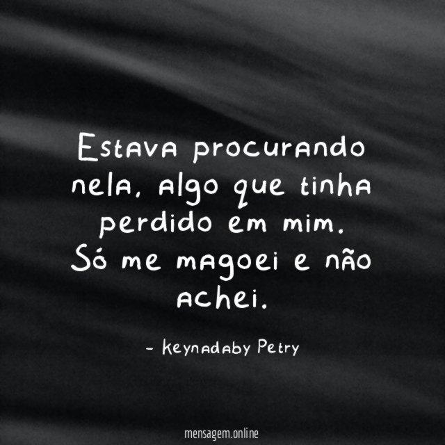 Estava procurando nela