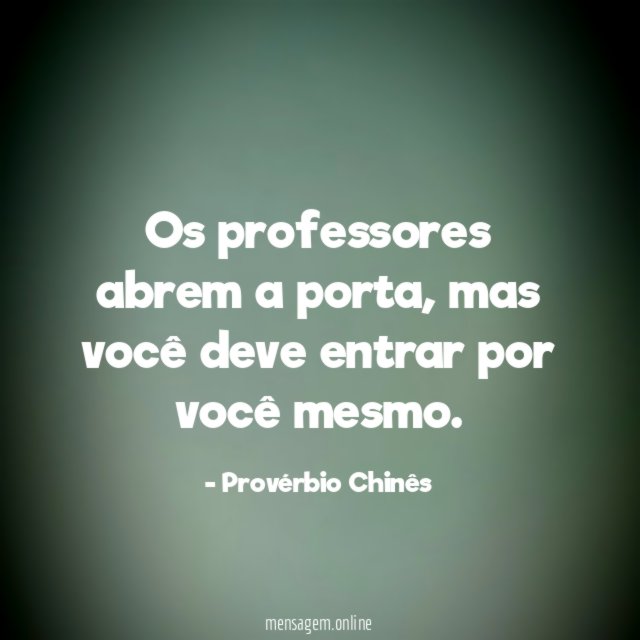 Os professores abrem a porta