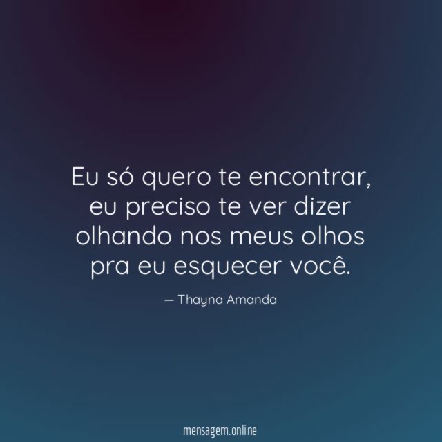 Eu só quero te encontrar
