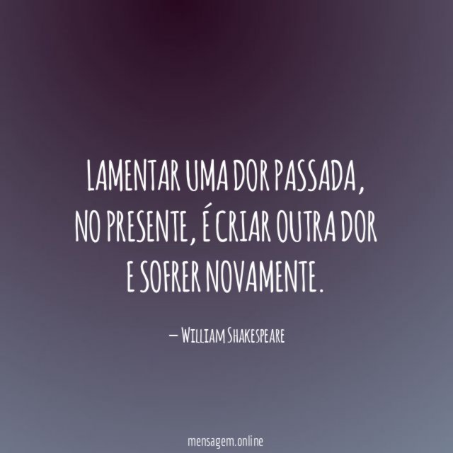 Lamentar uma dor passada