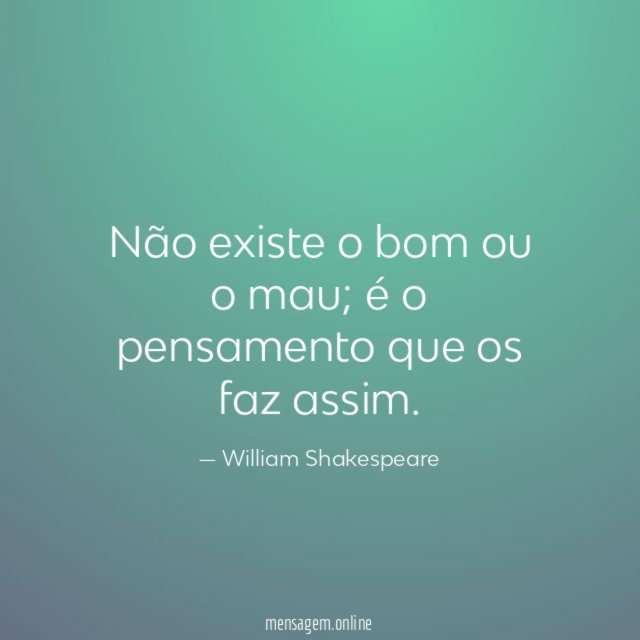 Não existe o bom ou o mau