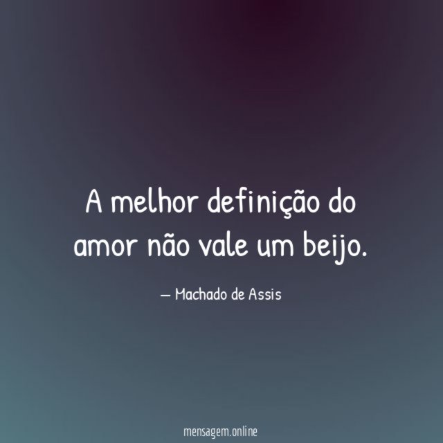 A melhor definição do amor não vale um beijo