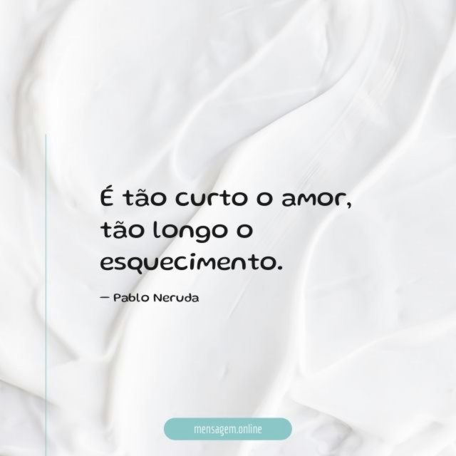 É tão curto o amor