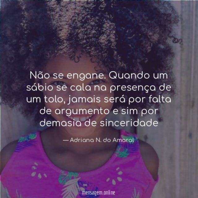 Não se engane