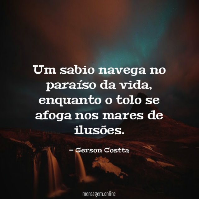 Um sabio navega no paraíso da vida