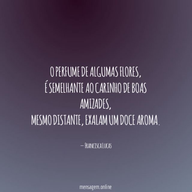 O perfume de algumas flores