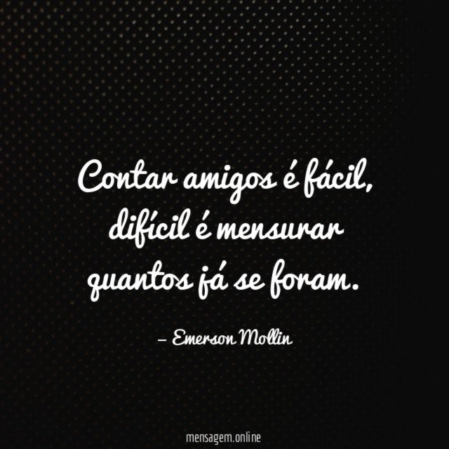 Contar amigos é fácil