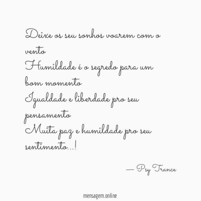 Deixe os seu sonhos voarem com