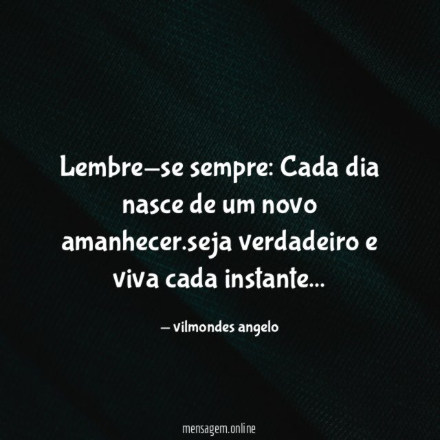 Lembre-se sempre