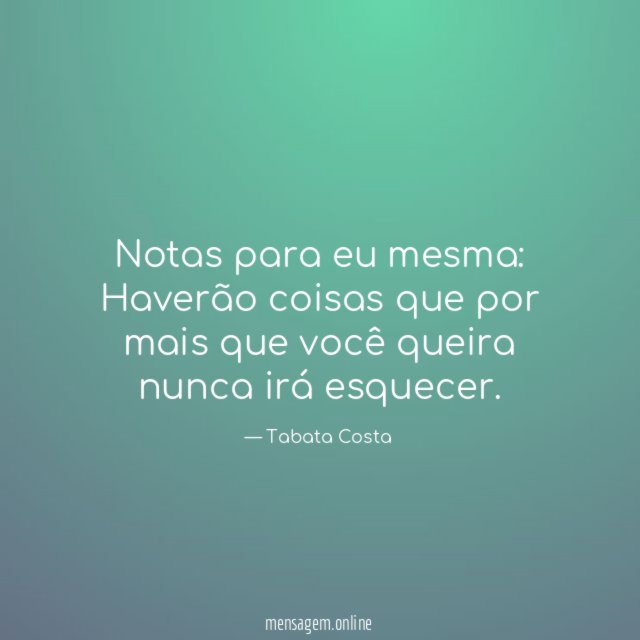 Notas para eu mesma