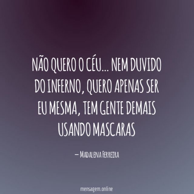 Não quero o céu