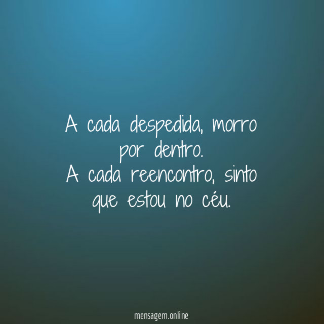 A cada despedida