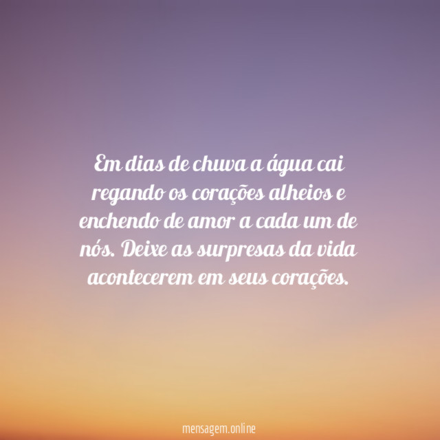A chuva