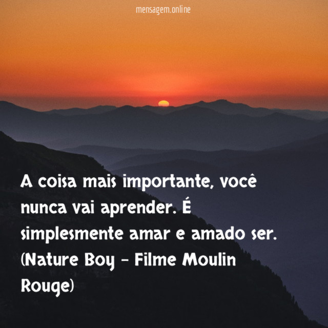 A coisa mais importante