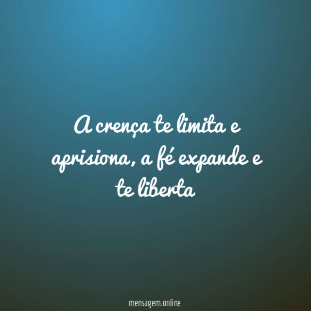 A crença te limita e aprisiona